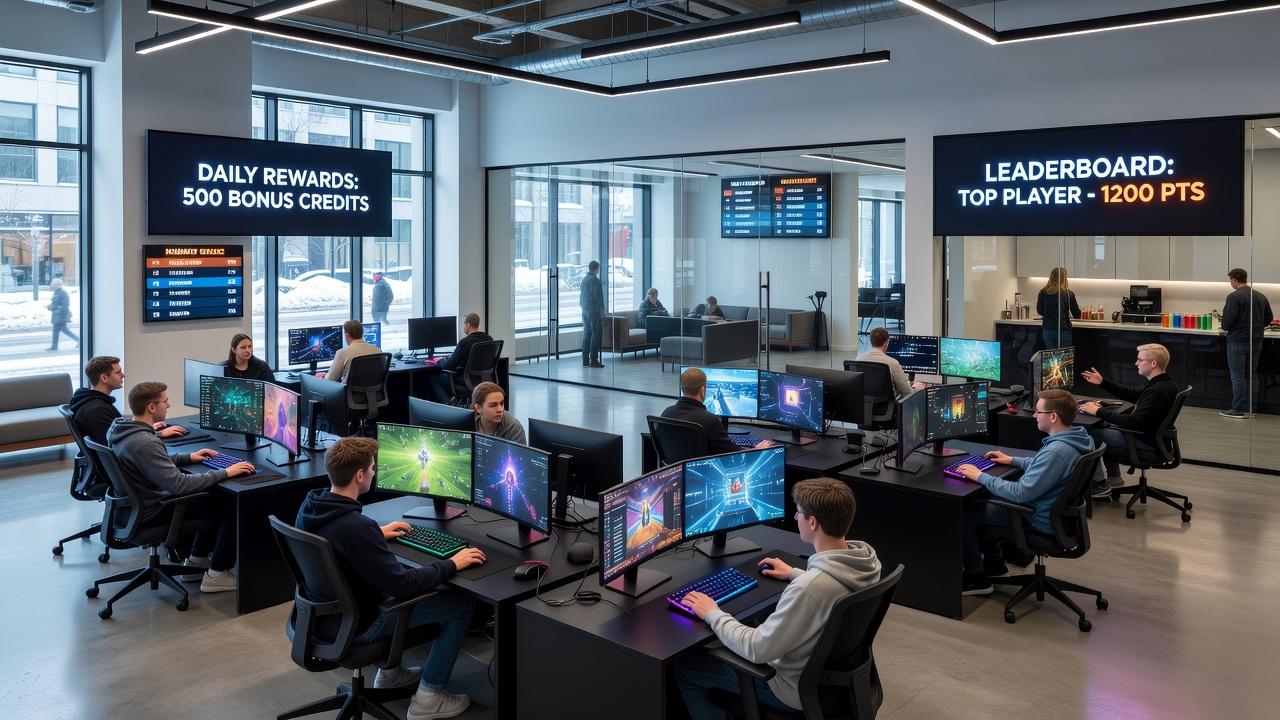 Digitale Spielstationen in einer norddeutschen Einrichtung mit integrierten Schutzanzeigen