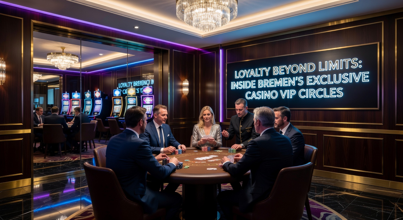 Exklusiver VIP-Bereich in einem Bremer Casino mit eleganten Tischen und diskretem Publikum
